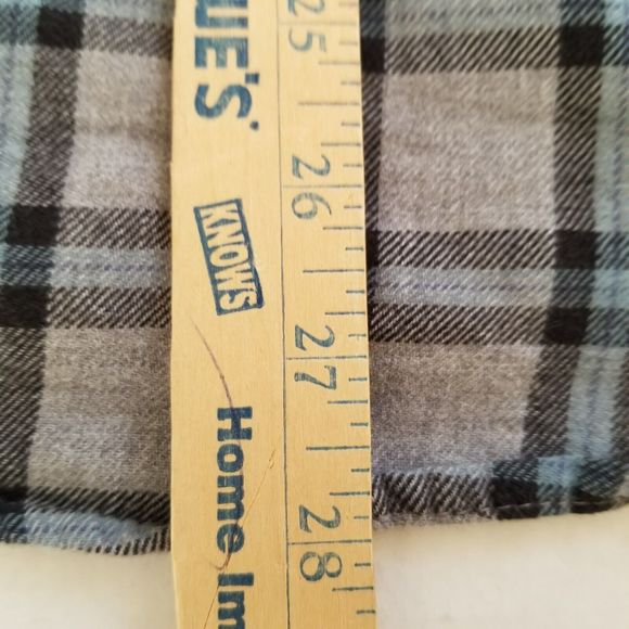 Northwest Territory Shirt Mens Medium Flannel Button-Up Gray Blue Black Plaid - Picture 5 of 10